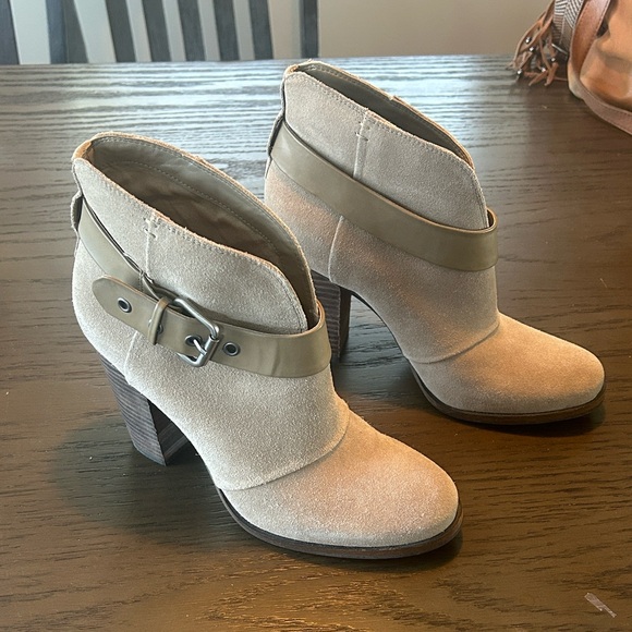 Jessica Simpson Keri Suede Ankle Boots with Buckle - Picture 16 of 16